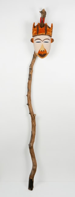 Michael C. Thorpe Slim Jim, 2022 polyester plush and wood 85 1/2 inches tall