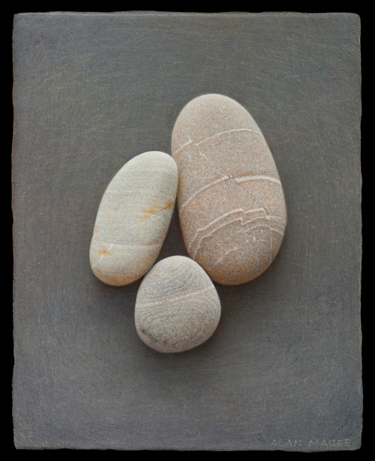 Alan Magee, Triplet, 2025, acrylic on panel 10 x 8 inches