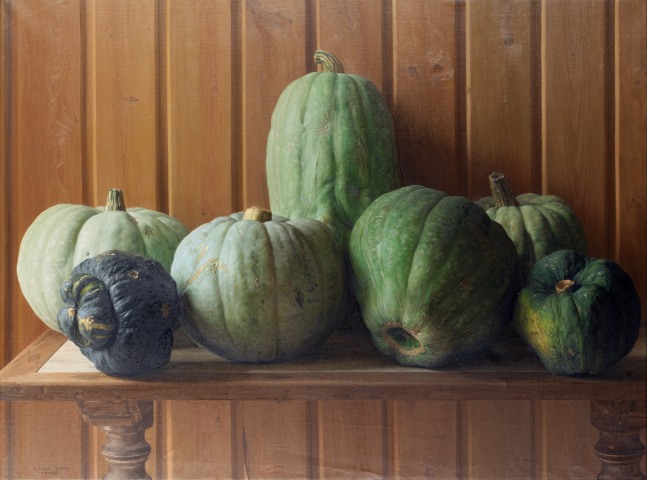 Claudio Bravo Calabazas Verdes, 1992 oil on canvas 38 x 51 inches
