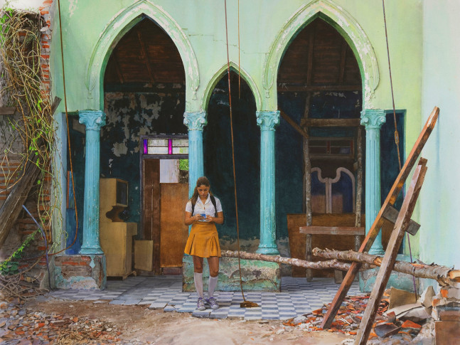 Rance Jones, Fall Forward, 2020, watercolor on paper, 27 x 36 inches