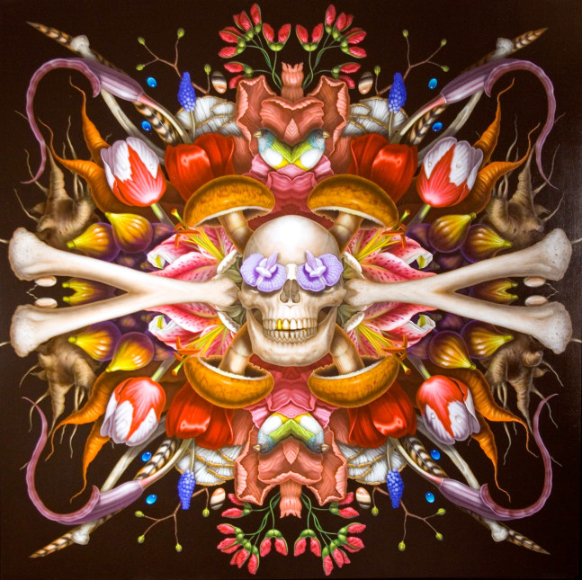 Maria Tomasula Anatomy Lesson, 2019 oil on panel 36 x 36 inches