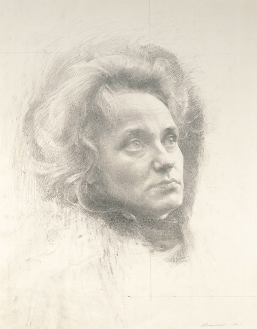 Oleg Vassiliev Kira, 1980 graphite on paper 23 1/4 x 18 1/2 inches