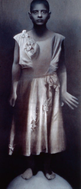 Susan Hauptman, Self-Portrait, 1983, charcoal on paper, 67 x 30 inches