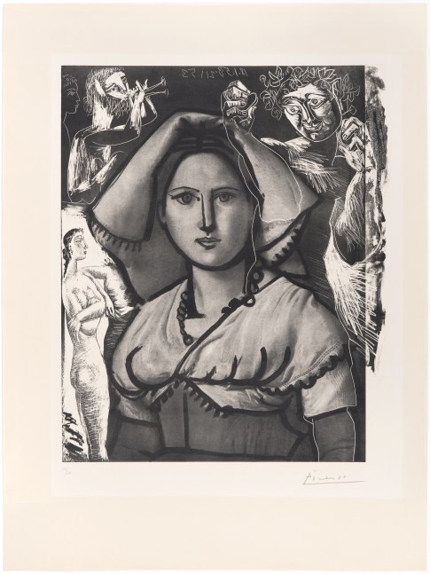 L'Italienne (d'après le tableau de Victor Orsel), 1953 (January 21, Paris) lithograph 17 1/2 x 15 inches (image) 25 1/8 x 19 1/2 inches (sheet) 32 3/8 x 26 1/2 inches (framed)
