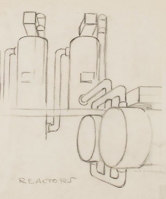 Louis Lozowick Reactors, c. 1930 pencil on paper 13 1/2 x 10 7/8 inches