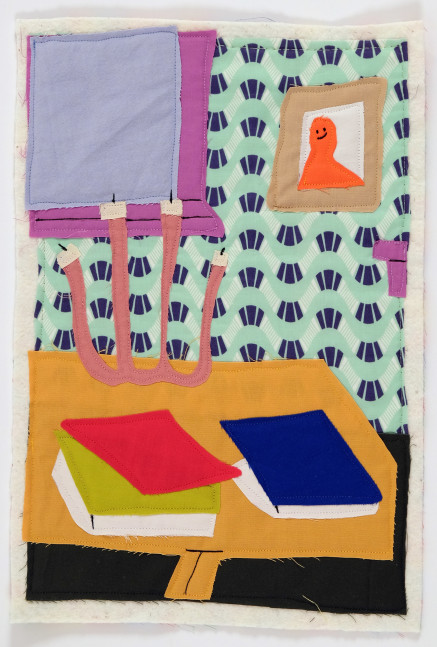 Michael C. Thorpe Orange Man Sam (from FV1 project), 2024 quilting cotton, batting, and thread 15 x 10 1/2 inches