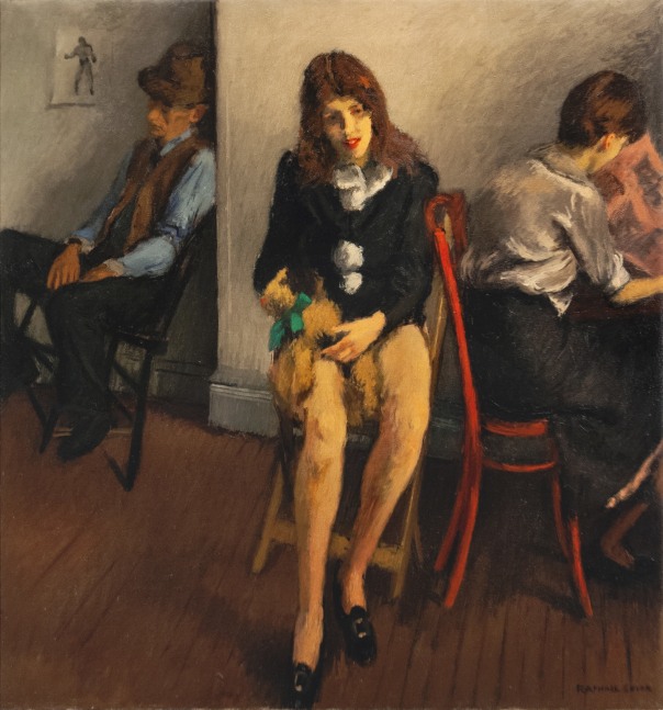 Raphael Soyer Back Stage, 1935 oil on canvas 26 1/4 x 28 1/4 inches