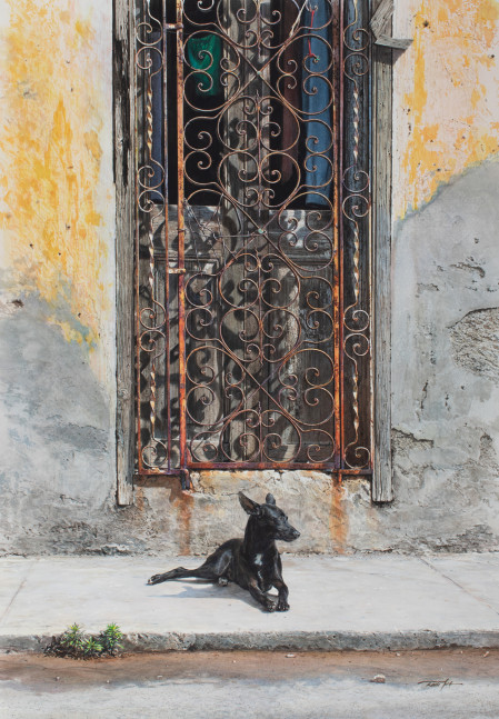 Rance Jones Perro Descansando, 2021 watercolor on paper 26 x 38 inches