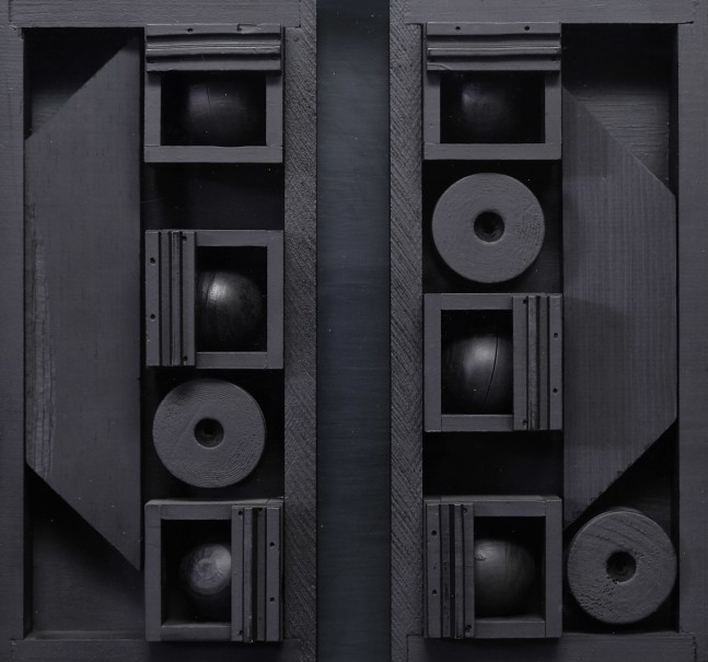 Louise Nevelson Diminishing Reflection XX, 1966 wood on plexiglass 15 1/12 x 17 3/4  x 5 3/8 inches