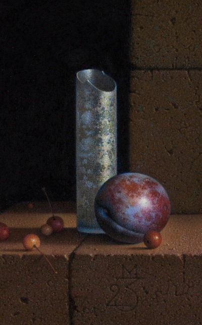 G. Daniel Massad Damask, 2023 pastel on paper 4 5/8 x 2 7/8 inches