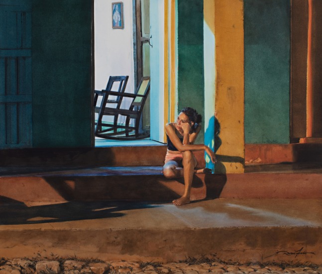Rance Jones, Outside In, 2023, watercolor on paper, 21 x 25 inches