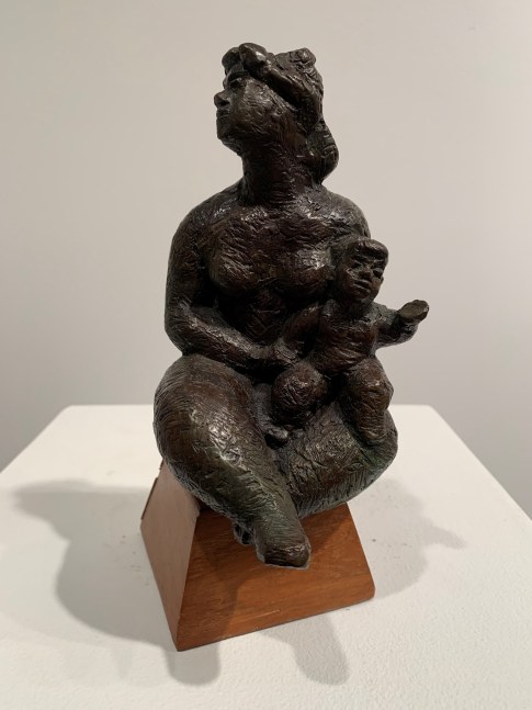 Chaim Gross, Mother and Child, 1975, bronze, 8 1/2 x 3 3/4 x 5 1/2 inches, Edition 41/47