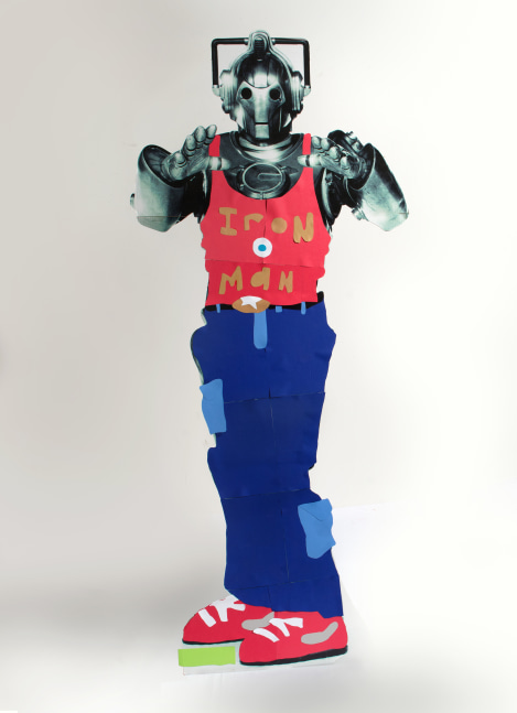 Michael C. Thorpe British Iron Man, 2022 Cardboard paper 73 ½ x 30 ½ x 12 inches