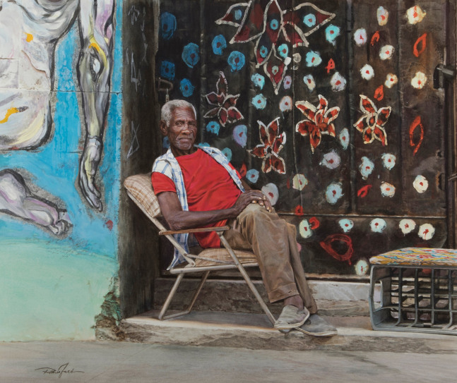 Rance Jones, Havana Colors, 2018, watercolor on paper, 21 x 25 inches