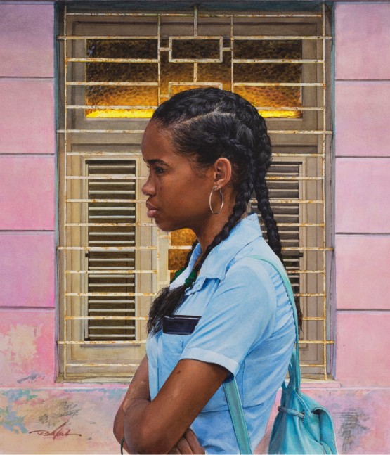 Rance Jones, Glow, 2020, watercolor on paper, 21 x 17 inches