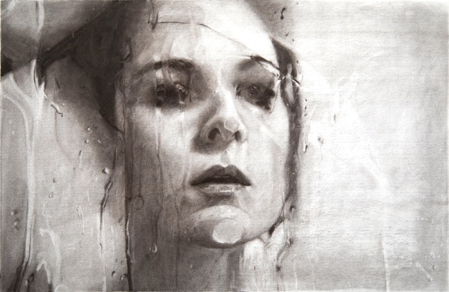 Alyssa Monks, Transfixed, 2020, vine charcoal on paper, 15 1/8 x 22 7/8 inches