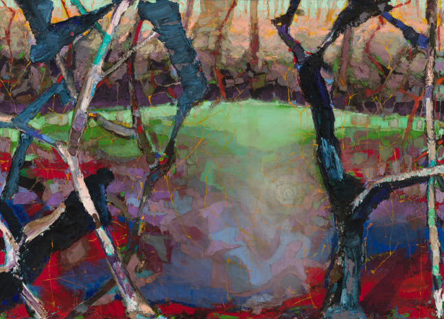 Brian Rutenberg Hemlock Lake, 2002 oil on canvas 56 x 79 inches