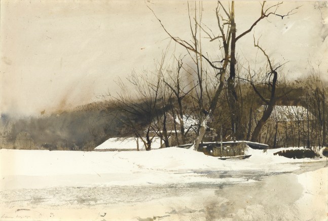 Andrew Wyeth Headgate, 1966 watercolor on paper 19 x 28 inches