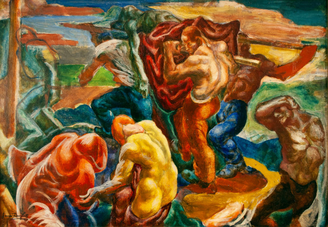 James H. Daugherty, Lynching, 1925-27, oil on canvas, 24 x 35 inches