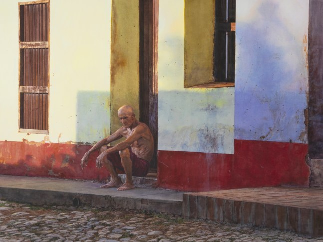 Rance Jones, Shadowing, 2020, watercolor on paper, 27 x 36 inches