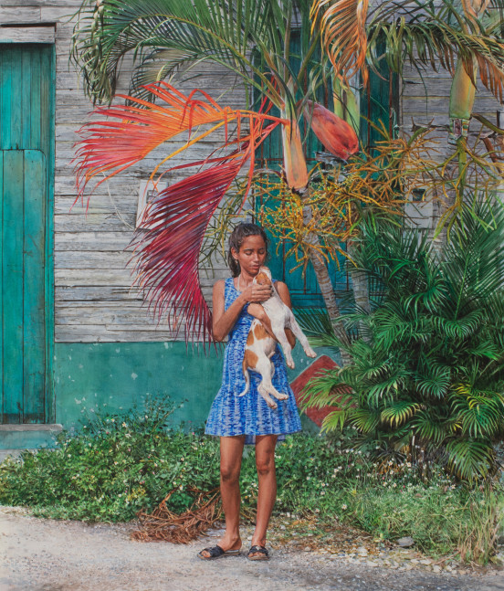 Rance Jones, Cariño, 2023, watercolor on paper, 25 x 21 inches