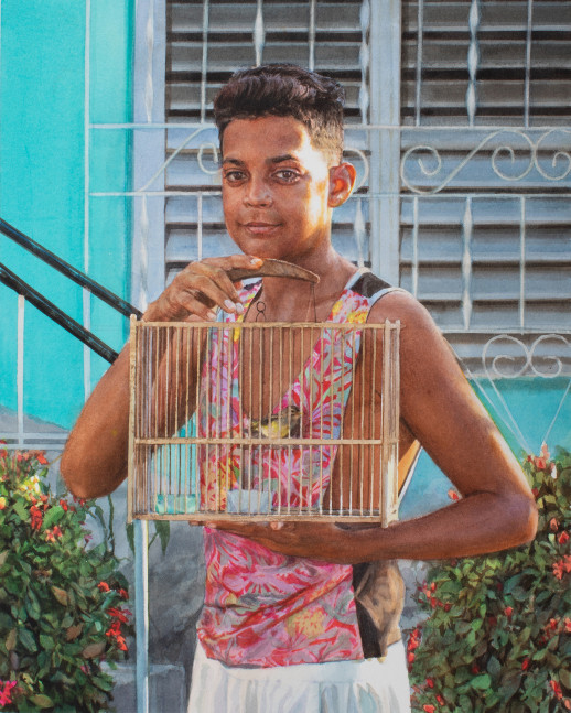 Rance Jones Close to the Heart, 2022 watercolor on paper 12 1/2 x 10 inches