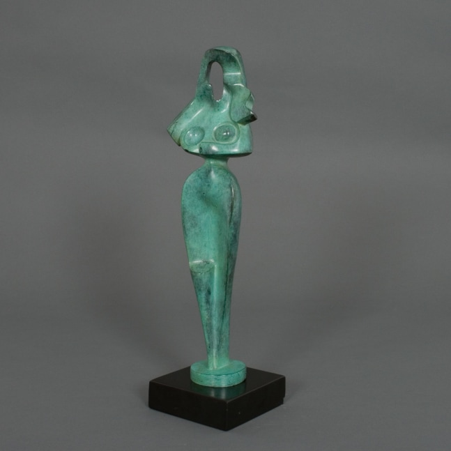 Alexander Archipenko, Egyptian Motif, 1917, bronze with green patina, 13 1/2 x 4 x 2 3/8 inches