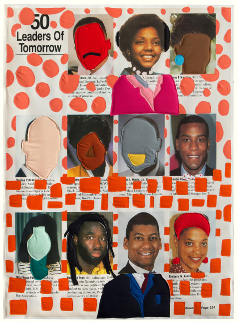 Michael C. Thorpe LOT, 2022 Quilting cotton and pigment on canvas 63 x 46 1/4 inches