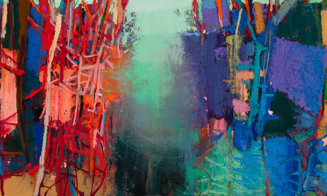 Brian Rutenberg Great Falls, 2024 oil on linen 40 x 66 inches