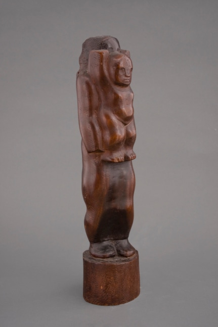 Chaim Gross Mother and Child (primitive), 1927 wood 17 x 4 x 4 inches