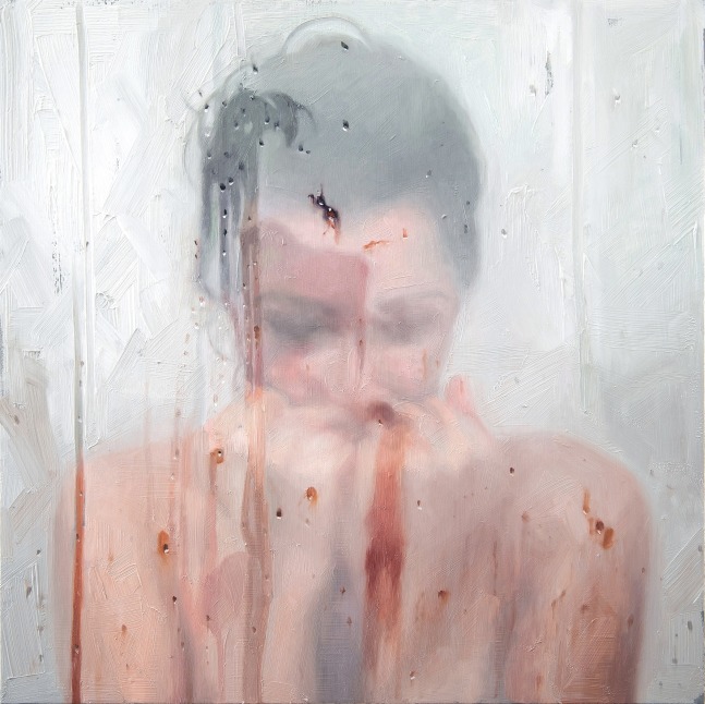 Alyssa Monks, Is This Real Life?, 2024, oil on panel, 16 x 16 inches