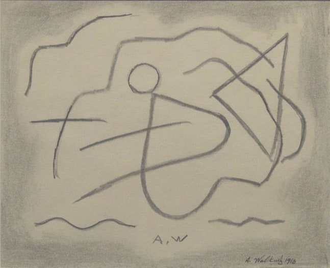 Abraham Walkowitz Early Abstraction, 1916 graphite on paper 6 x 7 1/2 inches