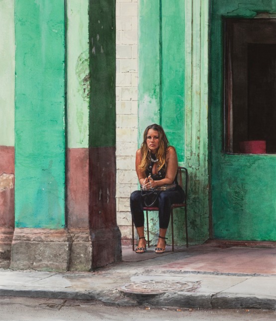 Rance Jones, Jade, 2020, watercolor on paper, 21 x 17 inches