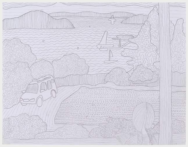 Michael C. Thorpe North Haven, 2022 Graphite on paper 8 1/2 x 11 inches