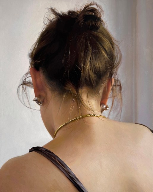 Clio Newton, 2023 oil on panel 19 3/4 x 15 3/4 inches