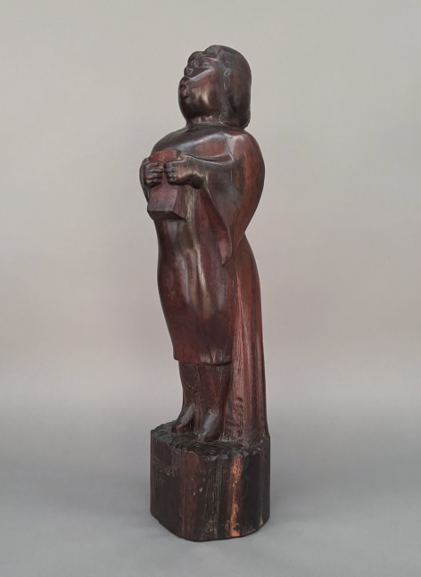 Chaim Gross Madame Singing, 1930 snakewood 20 inches high