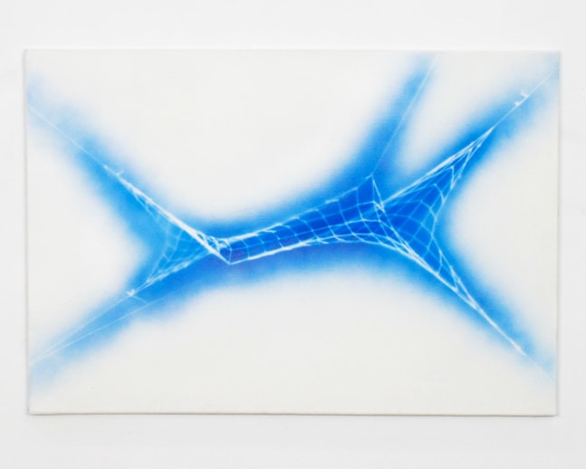 Blue Twist, 2010

Enamel on Canvas

21 1/2h x 32w in