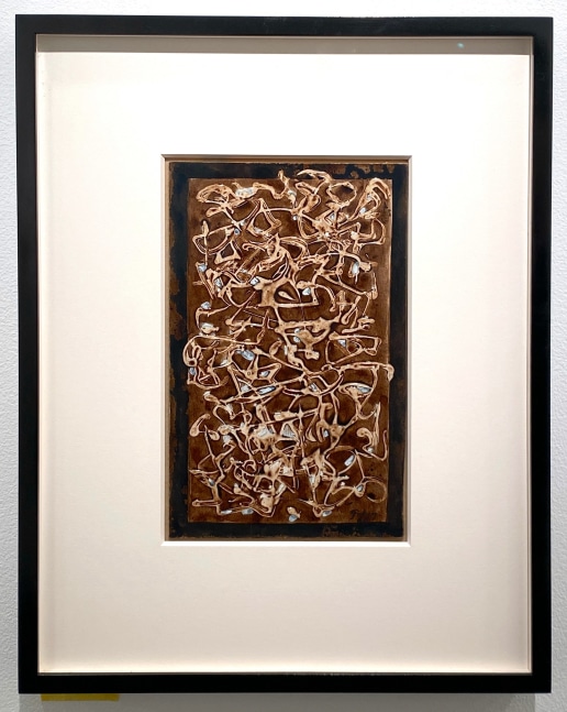 Mark Tobey

Desert Window,&amp;nbsp;1960

Tempera and glue on paper

10 x 6 inches

Signed lower right