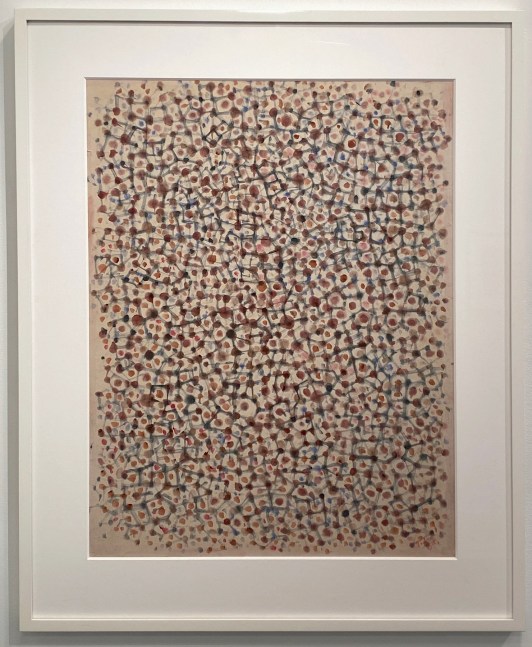 Mark Tobey

Between Space and Time,&amp;nbsp;1965

Tempera on paper

25 1/2 x 19 1/4 inches

Signed lower right