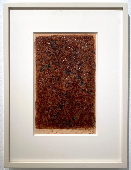 Mark Tobey

Winter&amp;nbsp;I,&amp;nbsp;1960

Tempera and glue on paper

10 1/4 x 6 inches

Signed lower right