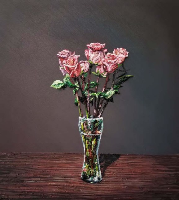 Joey Wolf

Roses in Beer Glass, 2019
Oil on canvas

33.25 x 30 inches /&amp;nbsp;84.45 x 76.2 cm