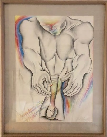 Judy Chicago

Rainbow Man, 1984

Pastel on paper

21 x 29 inches

&amp;nbsp;