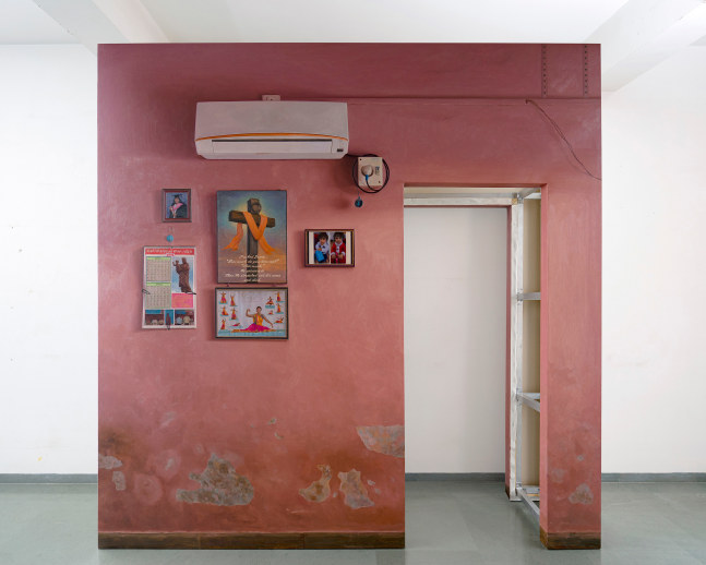 ABIR KARMAKAR Passage 5, 2020  Oil on canvas  108 x 112 in / 274.3 x 284.5 cm  (Part 1 of Set 3)