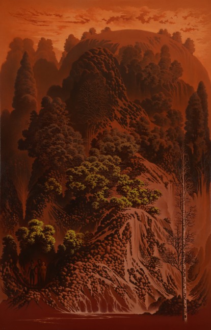 AJI V.N.  Untitled, 2020  Oil on canvas  80.7 x 51.5 in / 205 x 131 cm