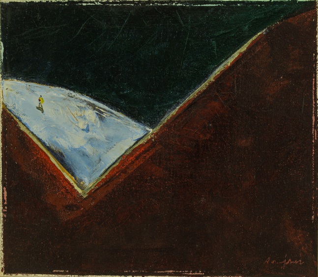 Homage to Caspar David Friedrich

2013&amp;mdash;14

Oil on canvas

19.5 x 22.5 cm / 7.6 x 8.8 in