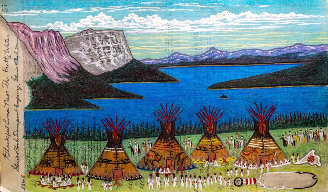 Blackfeet Camp Near the Pretty Water