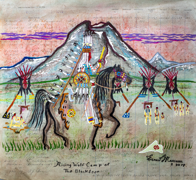 Rising Wolf Camp of the Blackfeet