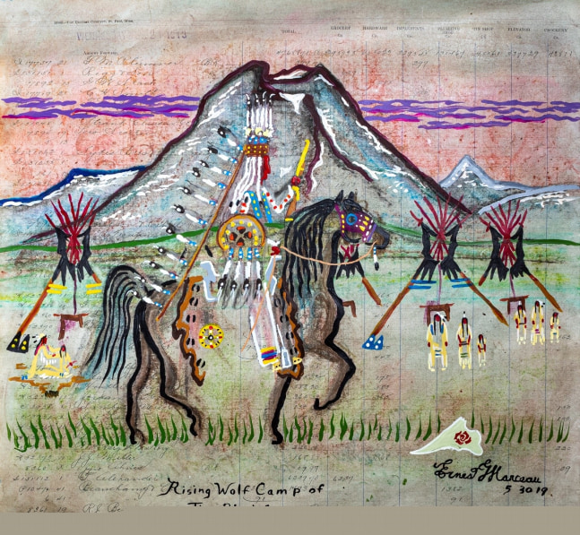 Rising Wolf Camp of the Blackfeet