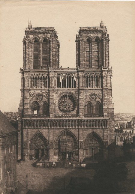 Charles NÈGRE (French, 1820-1880) Notre-Dame, Paris, circa 1853 Salt print from a waxed paper negative 32.8 x 23.1 cm Signed &quot;C. Nègre&quot; in the negative
