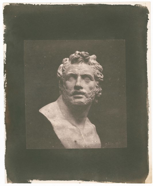 William Henry Fox TALBOT (English, 1800-1877) Bust of Patroclus*, 1842 Salt print from a calotype negative 13.0 x 12.8 cm on 23.0 x 18.8 cm paper Dated &quot;9 August 1842&quot; in the negative. Inscribed &quot;LA794&quot; in ink on verso.